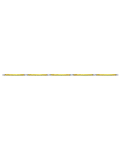 UP20944-94" Stainless Light Bracket With 5X 23 SMD LED 17-1/4" Light Bars & Bezels - Amber LED/Amber Lens