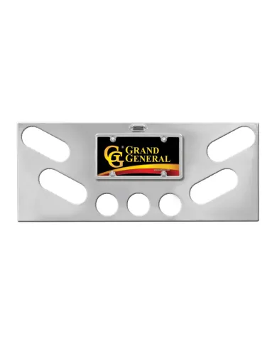 GG91659 - S.S. REAR LITE PANEL W/BACKING PLATE & OVAL/2.5" HOLES