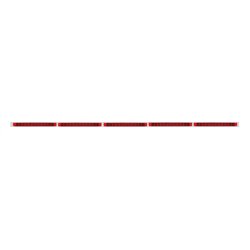 UP20949-94" Stainless Light Bracket With 5X 11 LED 17" Light Bars - Red LED/Red Lens