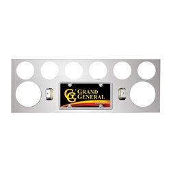 GG92814 - S.S. REAR LIGHT PANEL W/2-4" & 6-2.5" HOLES