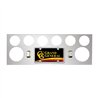 GG92814 - S.S. REAR LIGHT PANEL W/2-4" & 6-2.5" HOLES