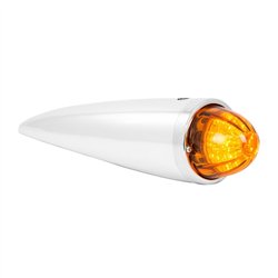 GG93062 - CAB AM LED LIGHT W/WATERMELON D. AMBER GLASS LENS W/O VISOR