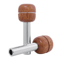 GG93312 - CR. TUBE W/ROUND WALNUT WOOD DOOR KNOB