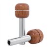 GG93312 - CR. TUBE W/ROUND WALNUT WOOD DOOR KNOB