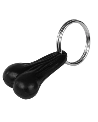 GG93351 - BLACK RUBBER BIG BALLZ KEY CHAIN 