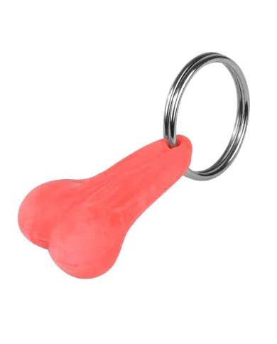 GG93353 - PINK RUBBER BIG BALLZ KEY CHAIN 