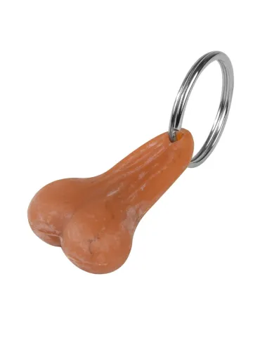 GG93356 - TAN RUBBER BIG BALLZ KEY CHAIN 