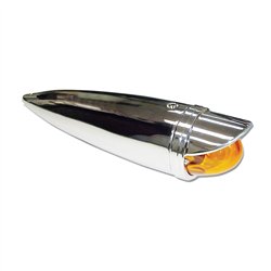 GG93712 - 3.5" CR. CAB LIGHT W/REGULAR L. AMBER GLASS LENS & VISOR