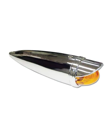 GG93712 - 3.5" CR. CAB LIGHT W/REGULAR L. AMBER GLASS LENS & VISOR