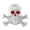 GG93751 - CR. DIE CAST RED EYE SKULL RADIO KNOB W/BONE