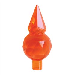 GG94600 - AMBER PLASTIC CRYSTAL PYRAMID FOR BUMPER GUIDE