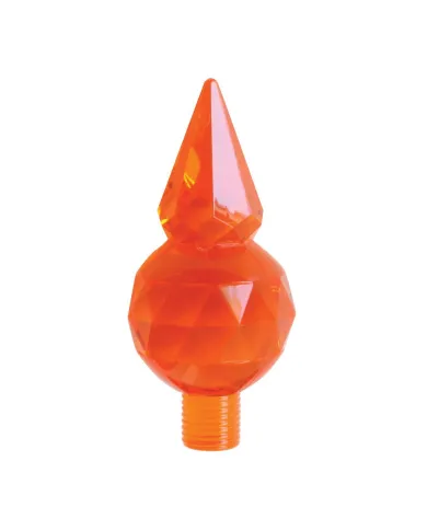 GG94600 - AMBER PLASTIC CRYSTAL PYRAMID FOR BUMPER GUIDE