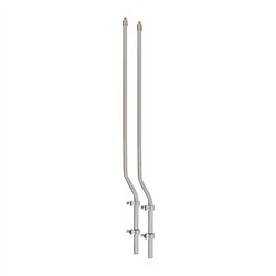 GG94660 - 1" SS BUMPER GUIDE W/AMBER CAP FOR PLASTIC BUMPER