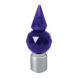 GG94665 - 1" SS BUMPER GUIDE W/PURPLE CRYSTAL FOR PLASTIC BUMPER