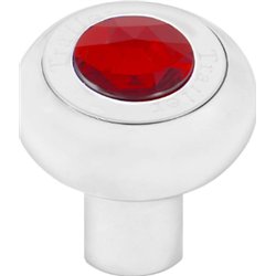 GG95365 - SCREW-IN CR. ALUM. TRAILER KNOB W/RED JEWEL