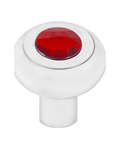 GG95365 - SCREW-IN CR. ALUM. TRAILER KNOB W/RED JEWEL