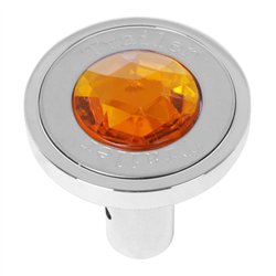 GG95820 - PIN HOLE CR. ALUMINUM AIR KNOB W/TRAILER & AMBER JEWEL