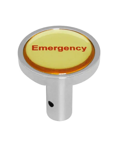 GG96292 - 1-23/32" PIN HOLE CR ALUM. AIR CONTROL KNOB W/GOLD EMERGENCY