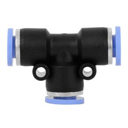 GG99509 - 1/4" O.D. PLASTIC T/TEE QUICK PUSH&LOCK AIR CONNECT FITTING