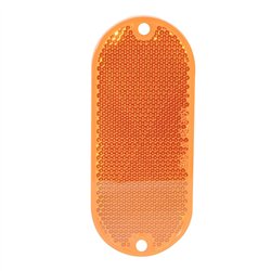 GG99560 - OBLONG AMBER REFLECTOR W/ADHESIVE TAPE