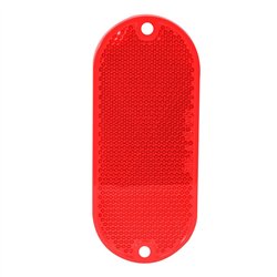 GG99564 - OBLONG RED REFLECTOR W/ ADHESIVE TAPE