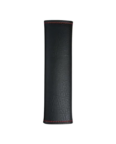 GG99796 - BLACK W/ RED STITCHING SEAT BELT COMFORT PAD COVER