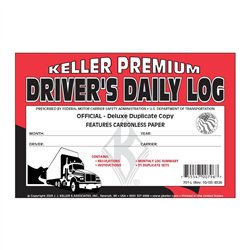 GG99901 - DRIVER DAILY LOG W/ NO DVIR CARBONLESS BOOK FORMAT A
