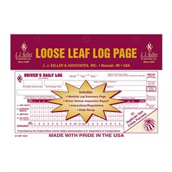 GG99904 - DRIVER DAILY LOG W DETAIL DVIR LOOSE LEAF FORMAT A 2-PLY W/