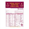 GG99909 - ANNUAL VEHICLE INSPECTION REPORT W/ LABELS