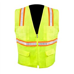 GG99930 - HI-VIZ SAFETY VEST W/ MULTIPLE 6 POCKETS SIZE L