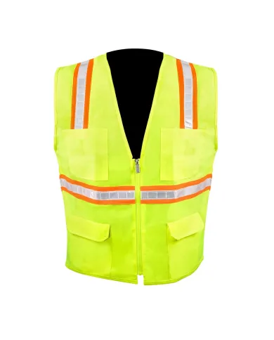 GG99930 - HI-VIZ SAFETY VEST W/ MULTIPLE 6 POCKETS SIZE L