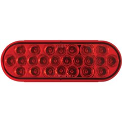 GG78233BP - OVAL PEARL RED/RED 24-LED SEALED LIGHT