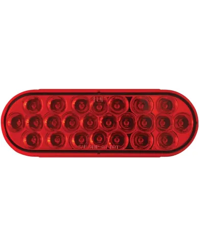 GG78233BP - OVAL PEARL RED/RED 24-LED SEALED LIGHT