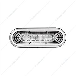 UP36573-22 LED 6" Oval Abyss Light (Back-Up) - White LED/Clear Lens