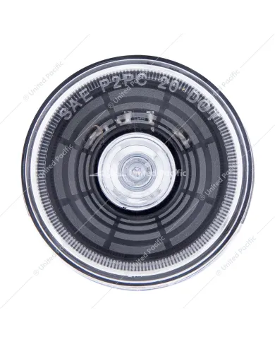 UP36582-4 LED 2.5" Round Abyss Light (Clearance/Marker) - Red LED/Clear Lens