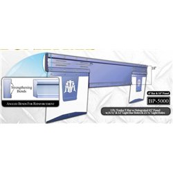 ATABP-5000 - 45" Panel Tonka Rear T-Bar w/8-6-1/2" & 4-12" Slotted & 25-3/4" Light Holes