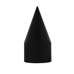 UP10000B-33mm x 4-1/8" Matte Black Spike Nut Cover - Thread-On (Bulk)