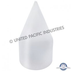 UP10007-33mm X 4-1/8" Chrome Plastic Spike Nut Covers - Thread-On (Box of 10)