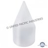 UP10007-33mm X 4-1/8" Chrome Plastic Spike Nut Covers - Thread-On (Box of 10)