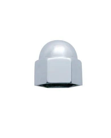 UP10025-7/16" X 5/8" Chrome Die-Cast Acorn Nut Cover