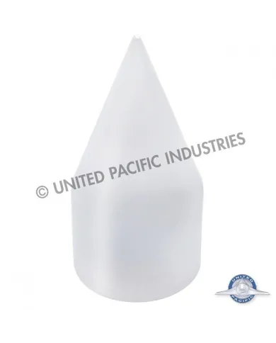 UP10007B-33mm X 4-1/8" Chrome Plastic Spike Nut Cover - Thread-On (Bulk)