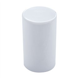 UP10013-33mm x 3-1/2" Chrome Plastic Cylinder Nut Covers - Thread-On (Color Box of 10)