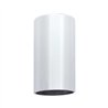UP10013B-33mm x 3-1/2" Chrome Plastic Cylinder Nut Cover - Thread-On (Bulk)
