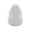 UP10049B-33mm X 2-3/4" Chrome Plastic Bullet Nut Cover With Flange - Push-On (Bulk)