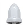 UP10049B-33mm X 2-3/4" Chrome Plastic Bullet Nut Cover With Flange - Push-On (Bulk)