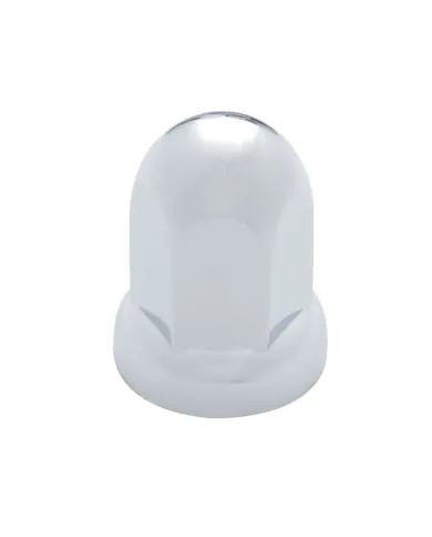 UP10058-33mm X 2-7/16" Chrome Plastic Standard Nut Covers With Flange - Push-On (Color Box of 20)