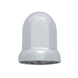 UP10058B-33mm X 2-7/16" Chrome Plastic Standard Nut Cover With Flange - Push-On (Bulk)