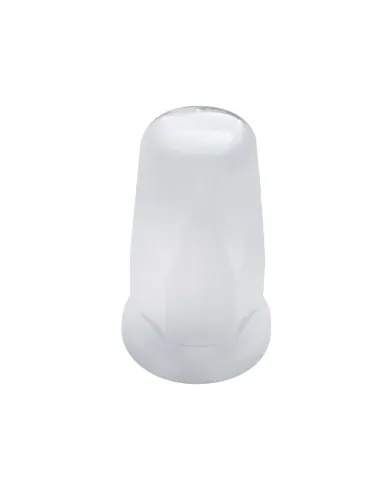 UP10059B-33mm X 3-1/4" Chrome Plastic Tall Nut Cover With Flange - Push-On (Bulk)