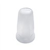 UP10059B-33mm X 3-1/4" Chrome Plastic Tall Nut Cover With Flange - Push-On (Bulk)
