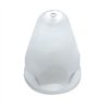 UP10060B-33mm x 2-5/8" Chrome Plastic Bullet Nut Cover With Flange - Push-On (Bulk)